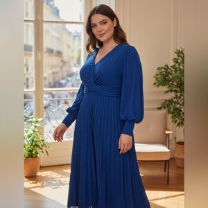 Eloquii Elegant Blue Women's Dress